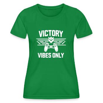 Nur Siegesstimmung - Frauen Funktions-T-Shirt - Kelly Green - Vorne - AI Model Female 172 dark (172cm)