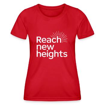 ATTEIGNEZ DE NOUVEAUX SOMMETS - T-shirt sport Femme - rouge - Devant - AI Model Female 172 dark (172cm)