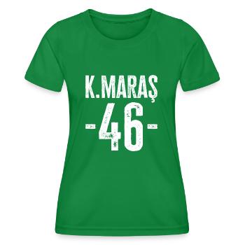 Kahramanmaraş 46 – History from Türkiye - Women's Functional T-Shirt - kelly green - Front - AI Model Female 172 dark (172cm)