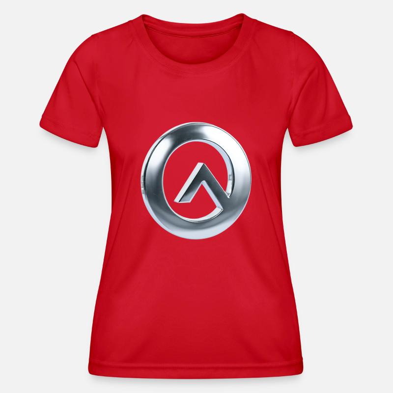Metallic chrome A Look, Simple Elegance - Women's Functional T-Shirt - red