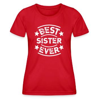 Best sister ever Best Sister Award - Women's Functional T-Shirt - red - Front - AI Model Female 172 dark (172cm)