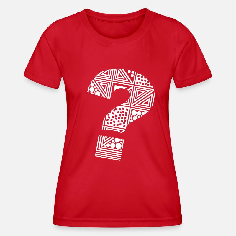 question mark ? - Women's Functional T-Shirt - red
