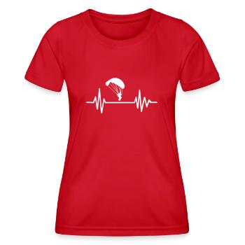Parachute - Women's Functional T-Shirt - red - Front - AI Model Female 172 dark (172cm)