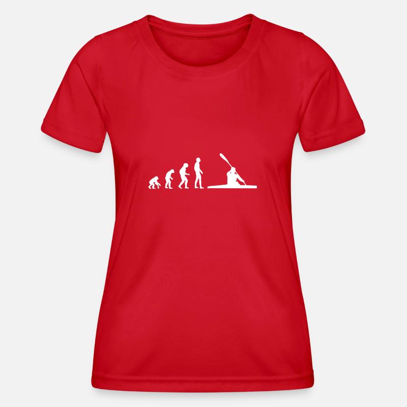 Canoe Evolution white - Women's Functional T-Shirt - red