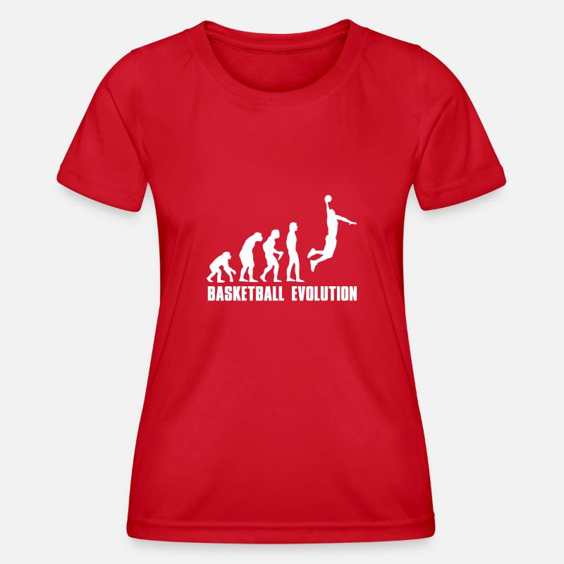Evolution Basketball Dunk - Women's Functional T-Shirt - red