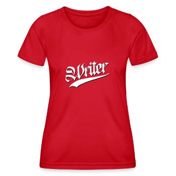 writer tags graffitti cap sticker sticker rue - T-shirt sport Femme - rouge - Devant - AI Model Female 172 dark (172cm)
