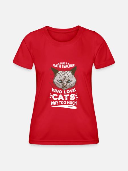 Mathematik - Frauen Funktions-T-Shirt - Rot