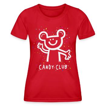 Candy Club - Frauen Funktions-T-Shirt - Rot - Vorne - AI Model Female 172 dark (172cm)