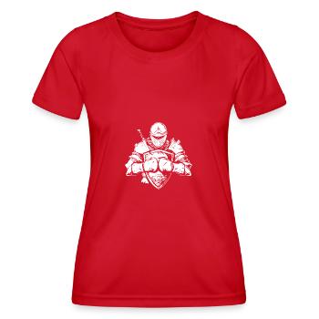 Knight Boxer Boxe MMA - T-shirt sport Femme - rouge - Devant - AI Model Female 172 dark (172cm)