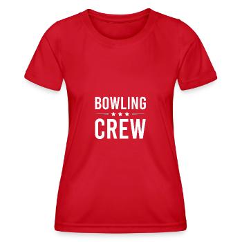 Équipe de bowling - T-shirt sport Femme - rouge - Devant - AI Model Female 172 dark (172cm)