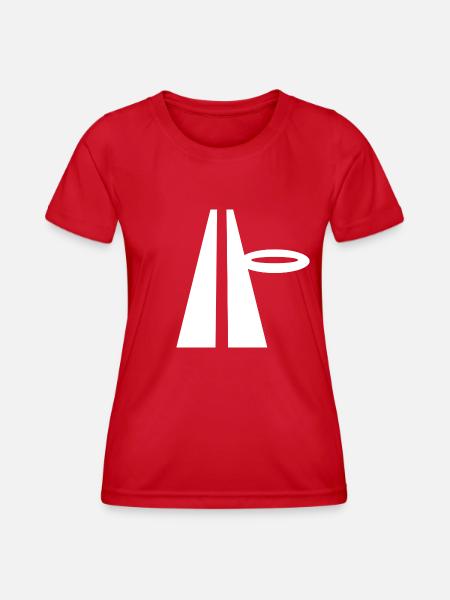 M+M: Autobahnschleife Logo - Frauen Funktions-T-Shirt - Rot