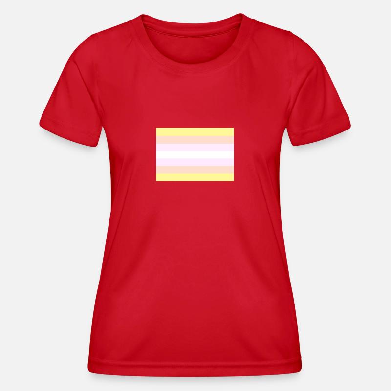 Pangender pride flag - Women's Functional T-Shirt - red
