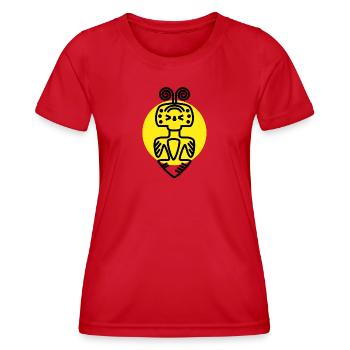 ORO 02 - Women's Functional T-Shirt - red - Front - AI Model Female 172 dark (172cm)