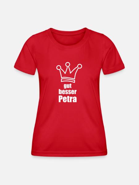 Petra - Frauen Funktions-T-Shirt - Rot