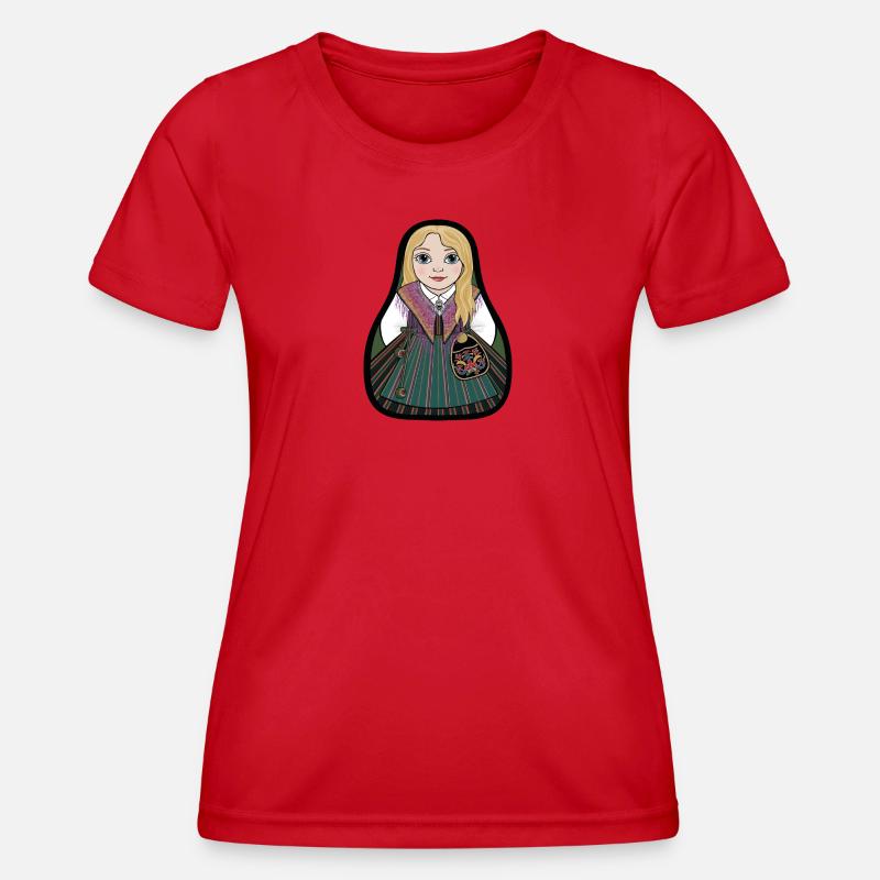 Ilsbostinta - Women's Functional T-Shirt - red