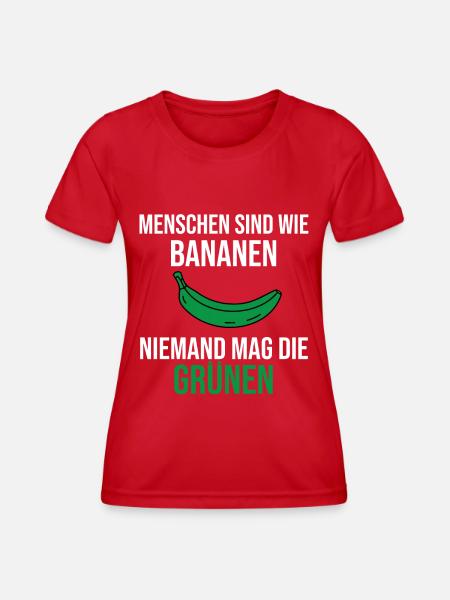 Anti Grün Partei Politik Lustiger Spruch Geschenk - Frauen Funktions-T-Shirt - Rot