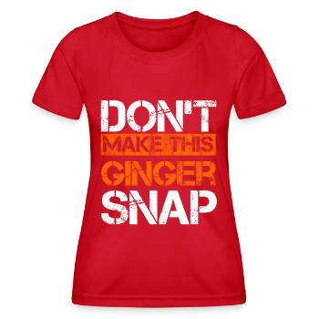 Redhead Ginger Ginger Redhead Gift - Women's Functional T-Shirt - red - Front - AI Model Female 172 dark (172cm)
