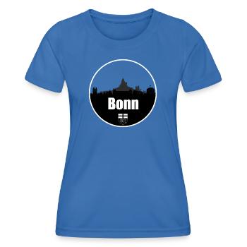 Bonn Transparenz Skyline - Frauen Funktions-T-Shirt - Königsblau - Vorne - AI Model Female 172 light (172cm)