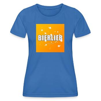 Bierlieb - square - Frauen Funktions-T-Shirt - Königsblau - Vorne - AI Model Female 172 light (172cm)