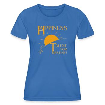 Bonheur - T-shirt sport Femme - bleu roi - Devant - AI Model Female 172 light (172cm)