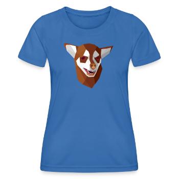 Geometrisch ängstlicher Chihuahua - Frauen Funktions-T-Shirt - Königsblau - Vorne - AI Model Female 172 light (172cm)