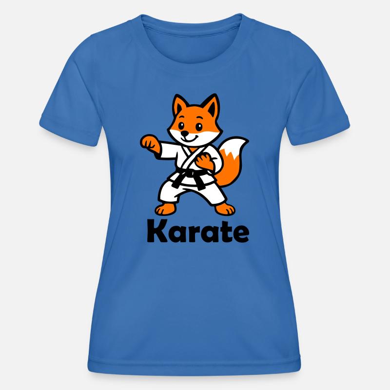 Karate Fox - Women's Functional T-Shirt - royal blue