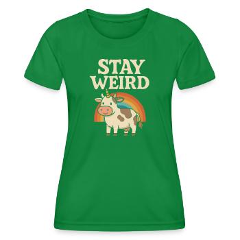 Restez fou - T-shirt sport Femme - vert - Devant - AI Model Female 172 dark (172cm)