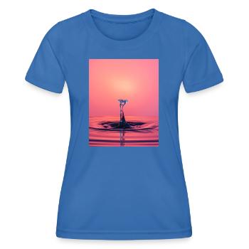 Éclaboussure abstraite liquide - T-shirt sport Femme - bleu roi - Devant - AI Model Female 172 light (172cm)