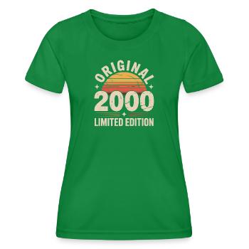 Édition Originale 2000 Sunset Retro - T-shirt sport Femme - vert - Devant - AI Model Female 172 dark (172cm)