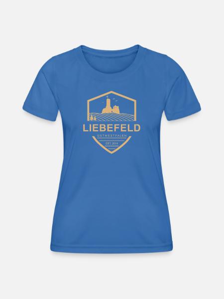 Liebefeld ❤ Burgwappen - Frauen Funktions-T-Shirt - Königsblau