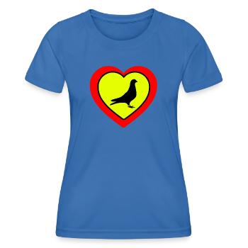 Tauben - Frauen Funktions-T-Shirt - Königsblau - Vorne - AI Model Female 172 light (172cm)