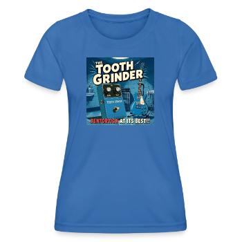 The Tooth Grinder Dentortion-Pedal - Frauen Funktions-T-Shirt - Königsblau - Vorne - AI Model Female 172 light (172cm)