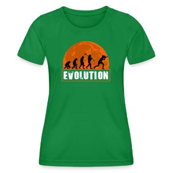 Évolution du tennis de table et du ping-pong - T-shirt sport Femme - vert - Devant - AI Model Female 172 dark (172cm)
