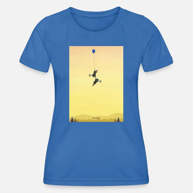 Floating Mice Adventure - Women's Functional T-Shirt - royal blue