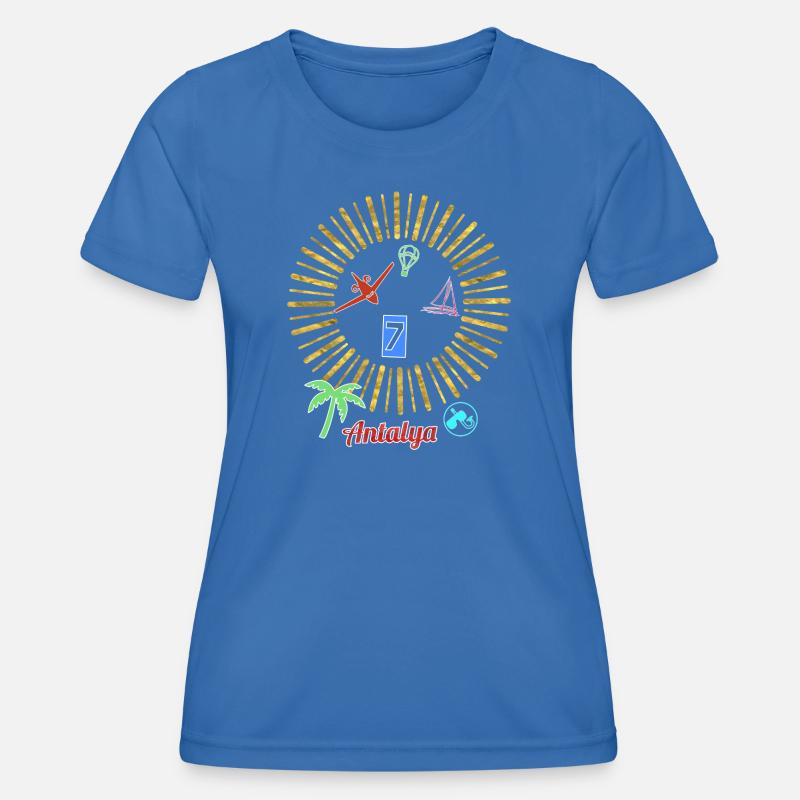 Antalya Beach Magic Circle - Women's Functional T-Shirt - royal blue