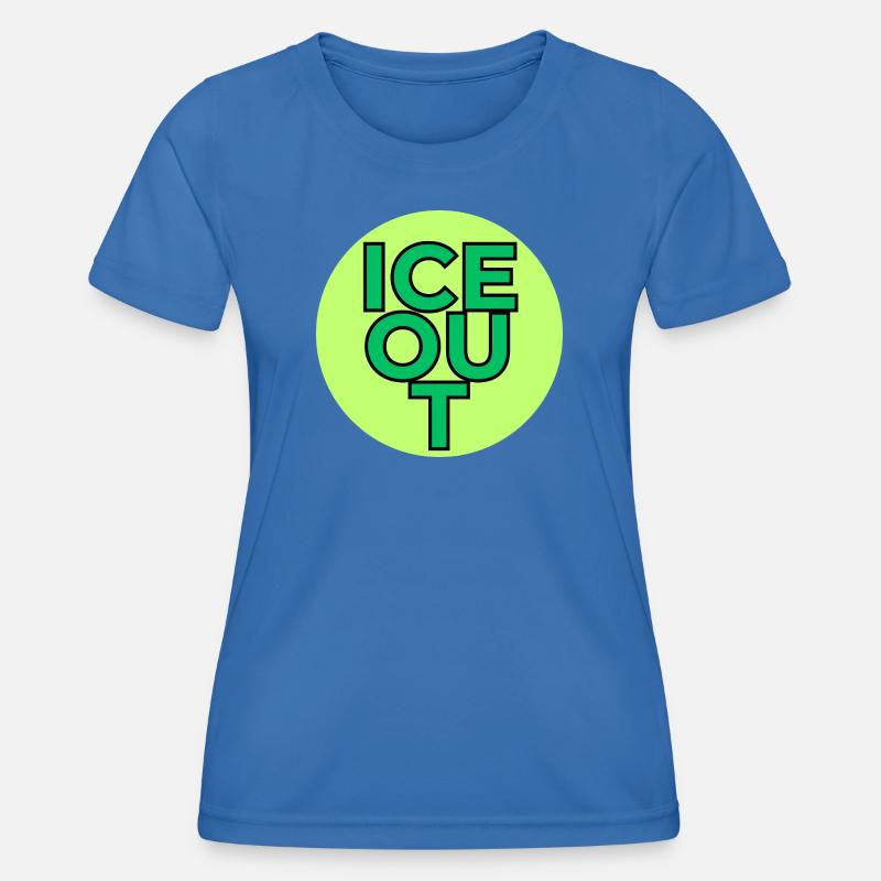 I C E out! - Women's Functional T-Shirt - royal blue