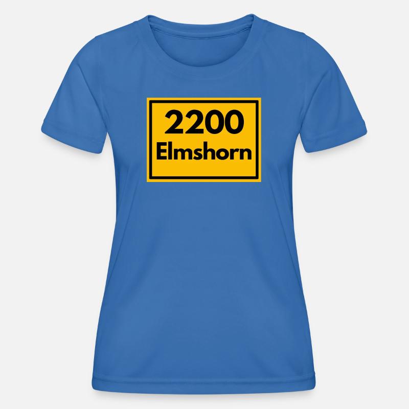 OLD POSTCODE POSTCODE RETRO 2200 ELMSHORN - Women's Functional T-Shirt - royal blue
