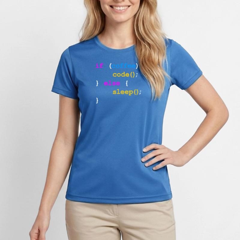 No Coffee No Code Programmer Computer Scientist Women's Functional T-Shirt