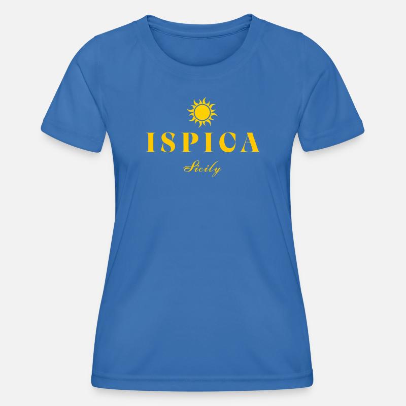 Ispica Sicily Suncrest Logo - Women's Functional T-Shirt - royal blue