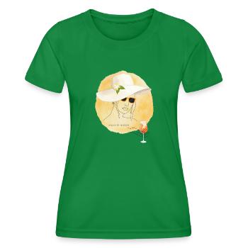Amalfi Mood Lemon Summer Design - Women's Functional T-Shirt - kelly green - Front - AI Model Female 172 dark (172cm)