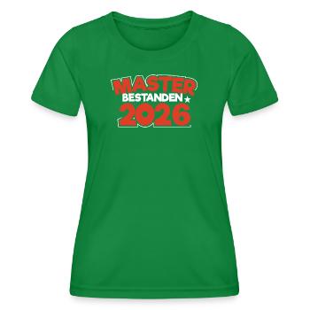 Master 2026 Master Doctorat Diplôme - T-shirt sport Femme - vert - Devant - AI Model Female 172 dark (172cm)
