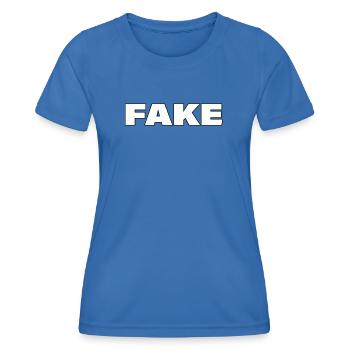 Faux - T-shirt sport Femme - bleu roi - Devant - AI Model Female 172 light (172cm)