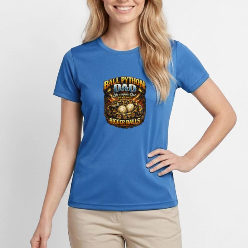 Python roi python Papa Œufs plus gros propriétaire de roi python T-shirt sport Femme