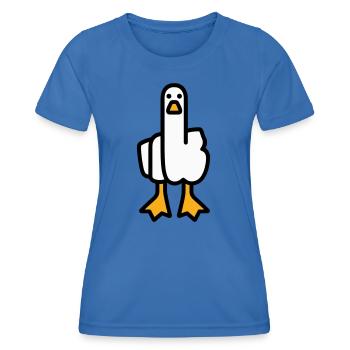 Oie de déclaration - T-shirt sport Femme - bleu roi - Devant - AI Model Female 172 light (172cm)