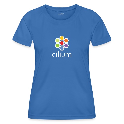 cilium logo color on dark - Women's Functional T-Shirt