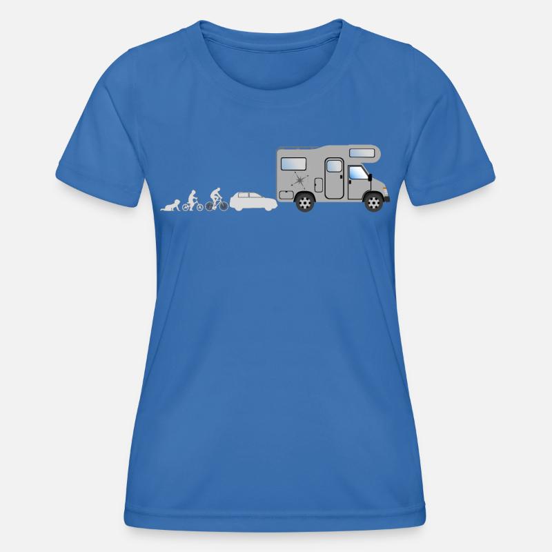 Evolution Camper - Women's Functional T-Shirt - royal blue