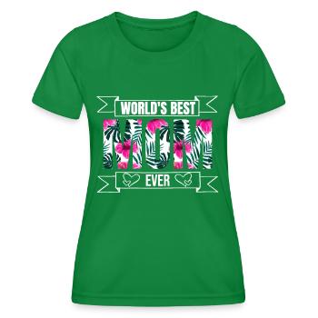 Maman - T-shirt sport Femme - vert - Devant - AI Model Female 172 dark (172cm)