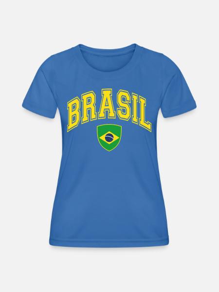 Brasilien - Frauen Funktions-T-Shirt - Königsblau