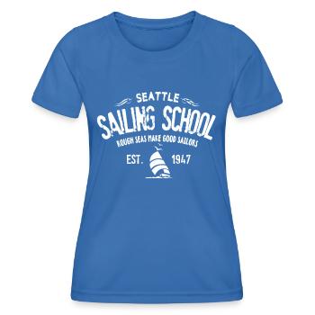 Seattle sailing school - Women's Functional T-Shirt - royal blue - Front - AI Model Female 172 light (172cm)