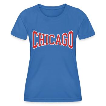 Chicago - T-shirt sport Femme - bleu roi - Devant - AI Model Female 172 light (172cm)